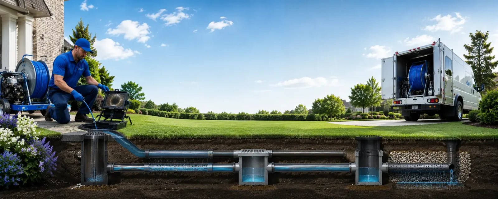 Outdoor drain cleaning information for Broad Brook, CT
